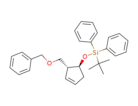 ((1S,2R)-2-Benzyloxymethyl-cyclopent-3-enyloxy)-tert-butyl-diphenyl-silane
