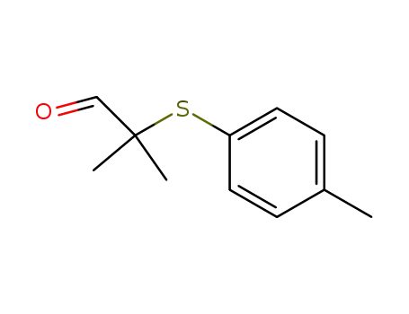Molecular Structure of 110452-12-5 (2-METHYL-2-P-TOLYLSULFANYL-PROPIONALDEHYDE)