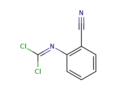 Molecular Structure of 164729-64-0 (N-(2-cyanophenyl)chloromethanoimidoyl chloride)