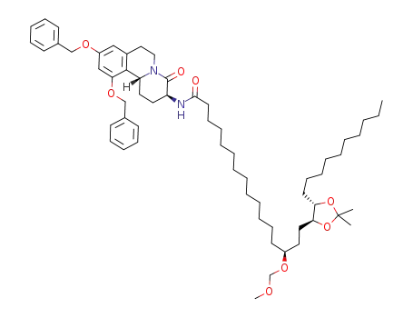 (S)-N-((3S,11bR)-9,11-bis(benzyloxy)-4-oxo-2,3,4,6,7,11b-hexahydro-1H-pyrido[2,1-a]isoquinolin-3-yl)-16-((4S,5S)-5-decyl-2,2-dimethyl-1,3-dioxolan-4-yl)-14-(methoxymethoxy)hexadecanamide