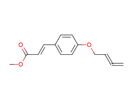 Molecular Structure of 149064-39-1 (2-Propenoic acid,3-[4-(2,3-butadien-1-yloxy)phenyl]-, methyl ester, (2E)-)