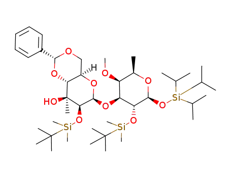 (2R,4aR,6S,7S,8S,8aR)-7-(tert-Butyl-dimethyl-silanyloxy)-6-[(2S,3R,4S,5S,6R)-3-(tert-butyl-dimethyl-silanyloxy)-5-methoxy-6-methyl-2-triisopropylsilanyloxy-tetrahydro-pyran-4-yloxy]-8-methyl-2-phenyl-hexahydro-pyrano[3,2-d][1,3]dioxin-8-ol