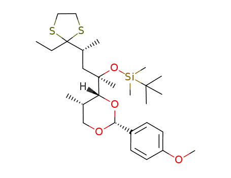 (2S,3R,4R,6R)-4-[(tert-butyldimethylsilyl)oxy]-7,7-(ethylenedithio)-1,3-{[(R)-4-methoxybenzylidene]dioxy}-2,4,6-trimethylnonane