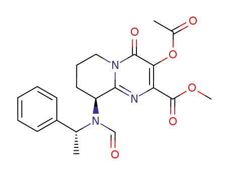 methyl (9S)-3-(acetyloxy)-9-{formyl[(1R)-1-phenylethyl]amino}-4-oxo-6,7,8,9-tetrahydro-4H-pyrido[1,2-a]pyrimidine-2-carboxylate