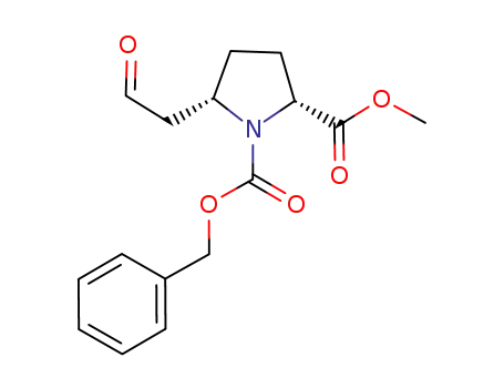 (2R,5S)-N-benzyloxycarbonyl-2-methoxycarbonyl-5-(2-oxoethyl)-pyrrolidine
