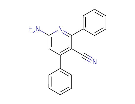 Molecular Structure of 21628-33-1 (6-amino-3-cyano-2,4-diphenylpyridine)