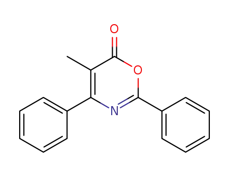 Molecular Structure of 10488-97-8 (6H-1,3-Oxazin-6-one, 5-methyl-2,4-diphenyl-)