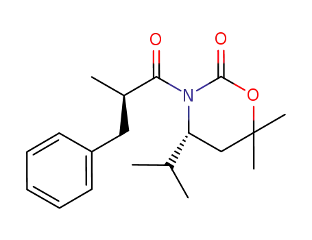 (4R,2'R)-3-(2'-methyl-3'-phenylpropanoyl)-4-iso-propyl-6,6-dimethyl-(1,3)-oxazinan-2-one