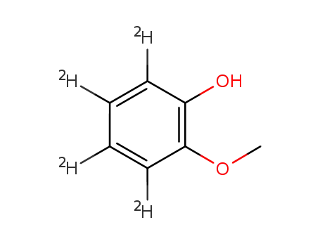 Molecular Structure of 7329-52-4 (2-METHOXYPHENOL-3,4,5,6-D4)