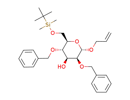 (2S,3S,4S,5S,6R)-2-allyloxy-3,5-bisbenzyloxy-6-[(tert-butyldimethylsilyl)oxy]methyl-tetrahydro-4H-pyran-4-ol