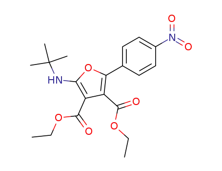 3,4-푸란디카르복실산, 2-[(1,1-디메틸에틸)아미노]-5-(4-니트로페닐)-, 3,4-디에틸 에스테르