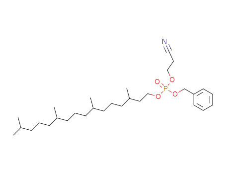 Molecular Structure of 314740-80-2 (benzyl 2-cyanoethyl 3,7,11,15-tetramethylhexadecylphosphate)