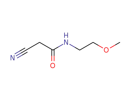 Molecular Structure of 15029-44-4 (2-CYANO-N-(2-METHOXY-ETHYL)-ACETAMIDE)