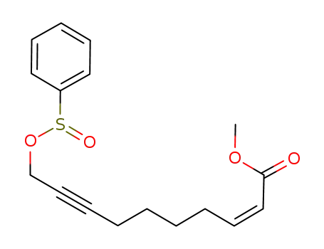 methyl (Z)-10-(phenylsulfinyloxy)-dec-2-en-8-ynoate