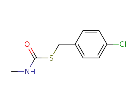 Molecular Structure of 92988-97-1 (S-(4-chlorobenzyl) methylcarbamothioate)