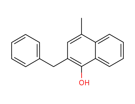 1-Naphthalenol, 4-methyl-2-(phenylmethyl)-