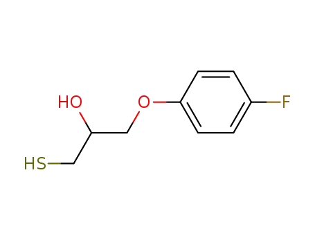 Molecular Structure of 65478-10-6 (2-Propanol, 1-(4-fluorophenoxy)-3-mercapto-)