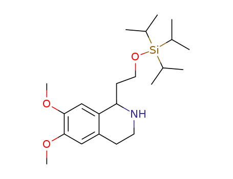 rac-O-triisopropylsilyl-2-(6,7-dimethoxy-3,4-dihydro-2H-isoquinoline-1-yl)ethanol