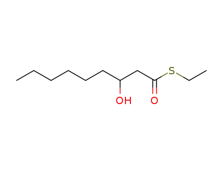 Molecular Structure of 189246-52-4 (Nonanethioic acid, 3-hydroxy-, S-ethyl ester)
