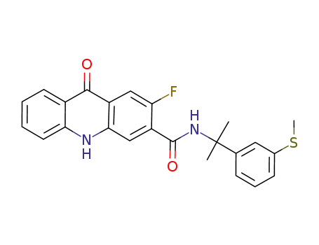 3-Acridinecarboxamide,
2-fluoro-9,10-dihydro-N-[1-methyl-1-[3-(methylthio)phenyl]ethyl]-9-oxo-