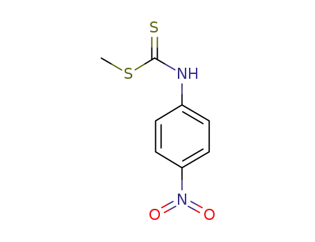 Molecular Structure of 13037-40-6 (p-Nitrophenyldithiocarbamic acid methyl ester)