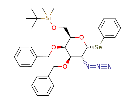 phenyl 2-azido-2-deoxy-3,4-di-O-benzyl-6-O-(tert-butyl-dimethyl-silyl)-1-seleno-α-D-galactopyranoside