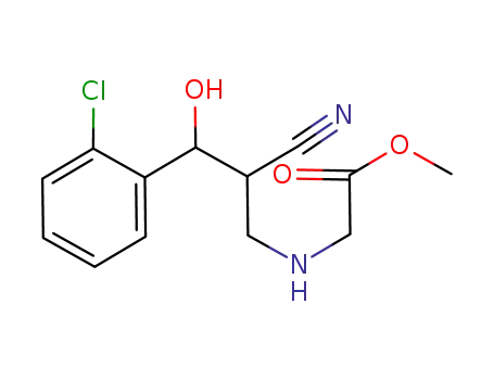 [3-(2-chloro-phenyl)-2-cyano-3-hydroxy-propylamino]-acetic acid methyl ester