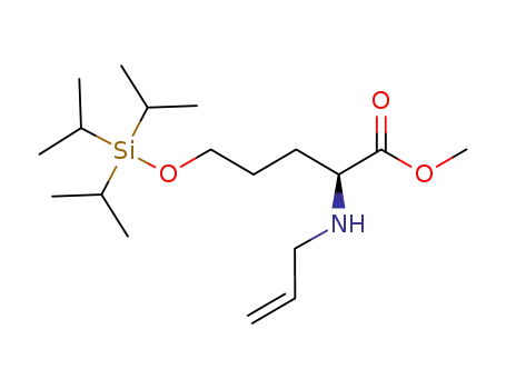 methyl (S)-2-(N-allylamino)-5-(triisopropylsilyloxy)pentanoate