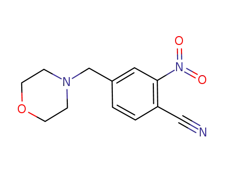 Molecular Structure of 630410-23-0 (Benzonitrile, 4-(4-morpholinylmethyl)-2-nitro-)