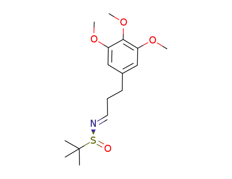 (S<sub>S</sub>,E)-(+)-2-methyl-N-[3-(3,4,5-trimethoxyphenyl)propylidene]propane-2-sulfinamide