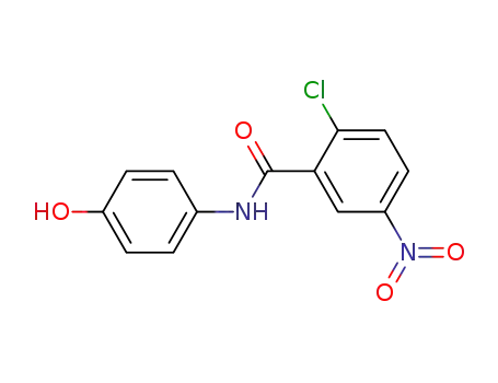 Molecular Structure of 22978-55-8 (2-CHLORO-N-(4-HYDROXYPHENYL)-5-NITROBENZAMIDE)