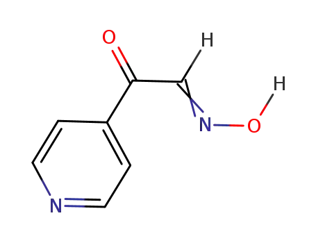 Molecular Structure of 90036-10-5 (oxo(pyridin-4-yl)acetaldehyde oxime)