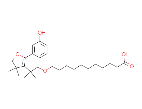 4-(13-carboxy-1,1-dimethyl-3-oxatridecan-1-yl)-5-(3-hydroxyphenyl)-3,3-dimethyl-2,3-dihydrofuran