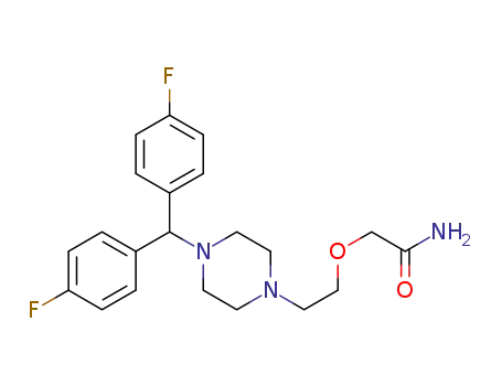 Molecular Structure of 197968-98-2 ((2-[4-[bis(4-fluorophenyl)methyl]-1-piperazinyl]ethoxy)acetamide)