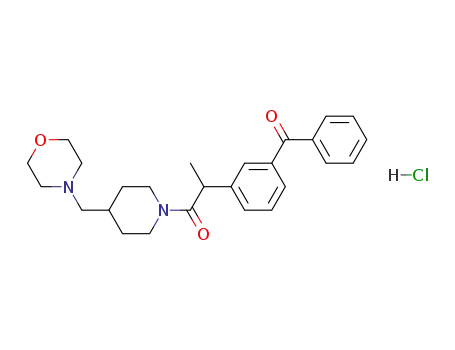 1-[α-(3-Benzoylphenyl)propionyl]-4-(4-morpholinylmethyl)piperidine hydrochloride