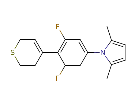 1H-Pyrrole,
1-[4-(3,6-dihydro-2H-thiopyran-4-yl)-3,5-difluorophenyl]-2,5-dimethyl-