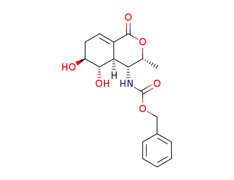 ((3R,4R,4aS,5S,6S)-5,6-Dihydroxy-3-methyl-1-oxo-3,4,4a,5,6,7-hexahydro-1H-isochromen-4-yl)-carbamic acid benzyl ester