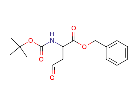 Molecular Structure of 324795-53-1 (Butanoicacid, 2-[[(1,1-dimethylethoxy)carbonyl]amino]-4-oxo-, phenylmethyl ester)