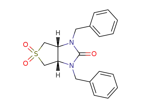 (3aα,6aα)-1,3-dibenzylhexahydro-1H-thieno<3,4-d>imidazol-2(3H)-one 5,5-dioxide
