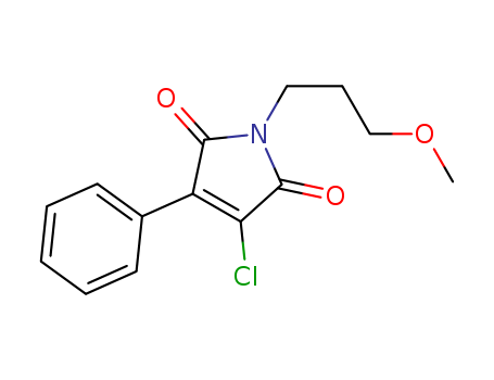 1H-Pyrrole-2,5-dione, 3-chloro-1-(3-methoxypropyl)-4-phenyl-