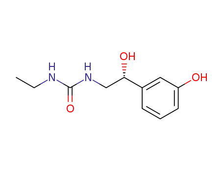 Molecular Structure of 126349-88-0 ((1R)-1-(3-Hydroxyphenyl)-2-(N-ethylcarbamoyl)amino ethanol)
