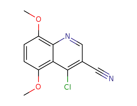 Molecular Structure of 214476-68-3 (4-chloro-5,8-dimethoxyquinoline-3-carbonitrile)