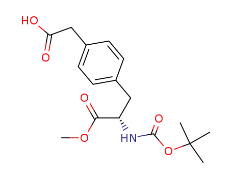 (S)-4-(carboxymethyl)-α-<<(1,1-dimethylethoxy)carbonyl>amino>benzenepropanoic acid methylester