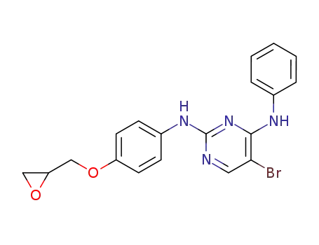 4-Anilino-5-bromo-2-[4-(2,3-epoxypropoxy)anilino]pyrimidine