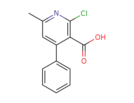 2-Chloro-6-methyl-4-phenyl-3-pyridinecarboxylic acid