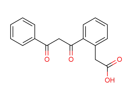 Molecular Structure of 104907-58-6 ([2-(3-oxo-3-phenylpropanoyl)phenyl]acetic acid)