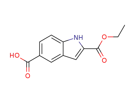 Molecular Structure of 138731-14-3 (2-ETHOXYCABONYL-5-INDOLE CARBOXYLIC ACID)