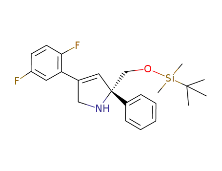 1H-Pyrrole,
4-(2,5-difluorophenyl)-2-[[[(1,1-dimethylethyl)dimethylsilyl]oxy]methyl]-2,5
-dihydro-2-phenyl-, (2S)-