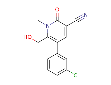 5-(3-chlorophenyl)-6-(hydroxymethyl)-1-methyl-2-oxo-1,2-dihydro-3-pyridinecarbonitrile