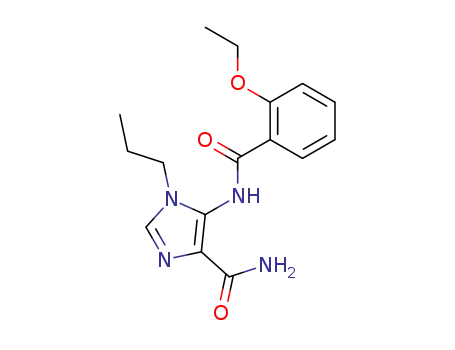 Molecular Structure of 155581-73-0 (5-(2-ethoxybenzamido)-1-n-propylimidazole-4-carboxamide)